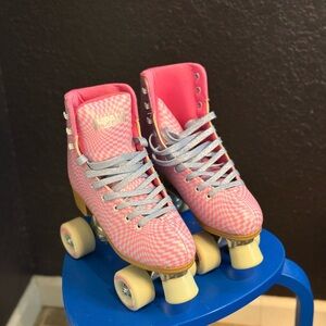 Impala Quad Roller Skates - Pink and blue